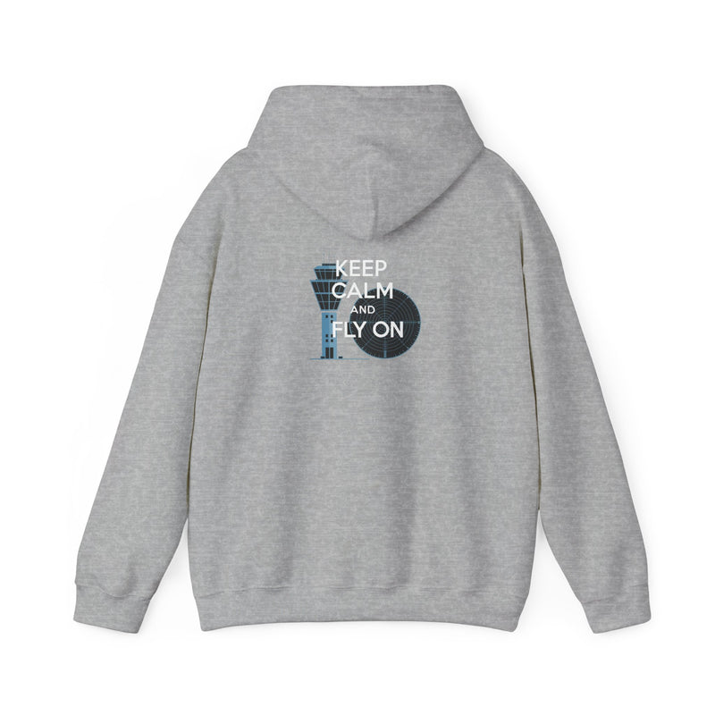 Keep Calm and Fly On  Unisex Heavy Blend™ Hooded Sweatshirt