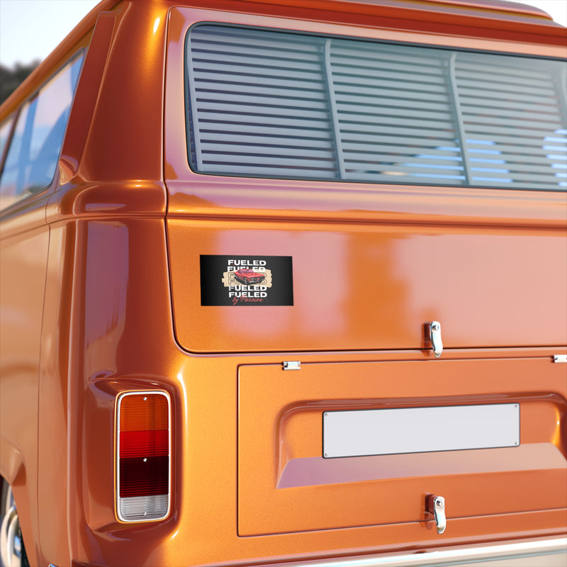 Vintage Car Passion Bumper Sticker - Fueled by Passion