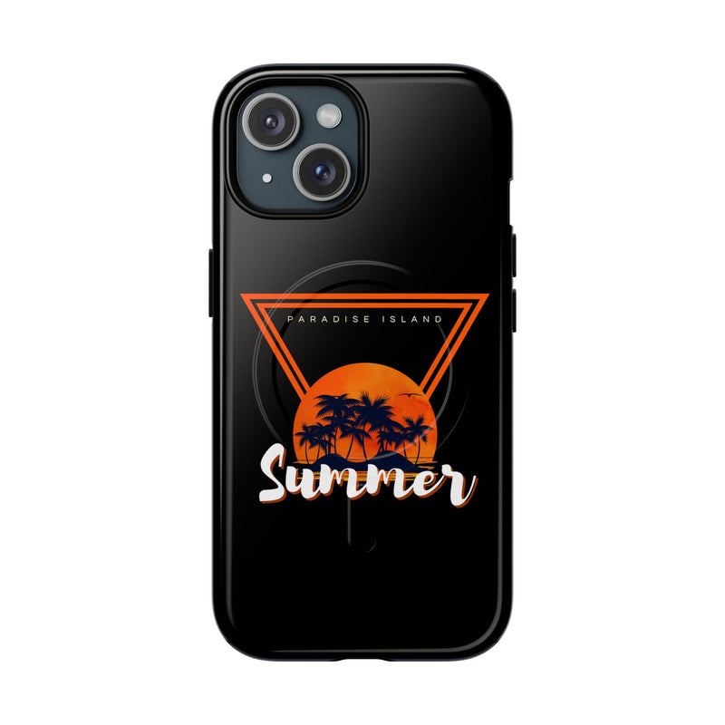 Tough Magnetic Phone Case - Paradise Island Summer Design