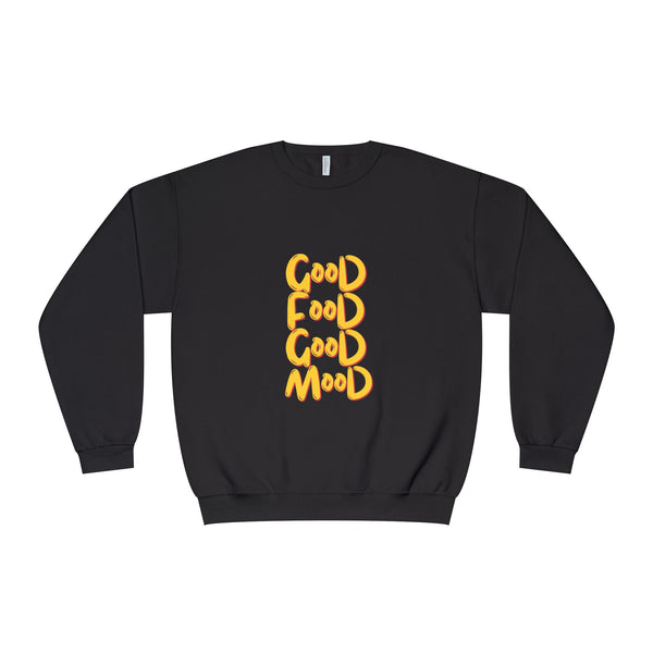 Good Food Good Mood Sweatshirt - Unisex NuBlend® Crewneck for Comfort and Style