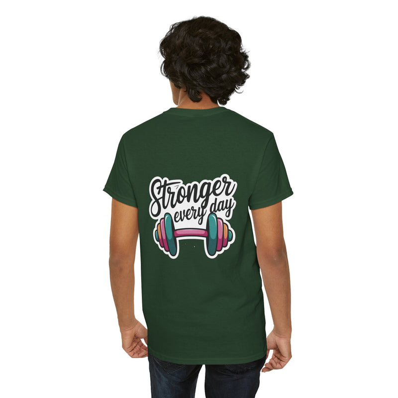 Unisex Heavy Cotton Tee: "Stronger Everyday" - T-Shirt