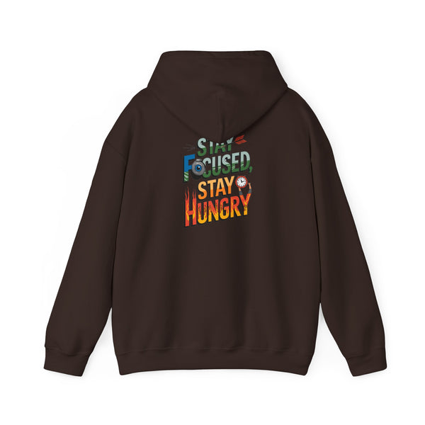 Unisex Heavy Blend™ Hooded Sweatshirt "Stay Focused Stay Hungry"