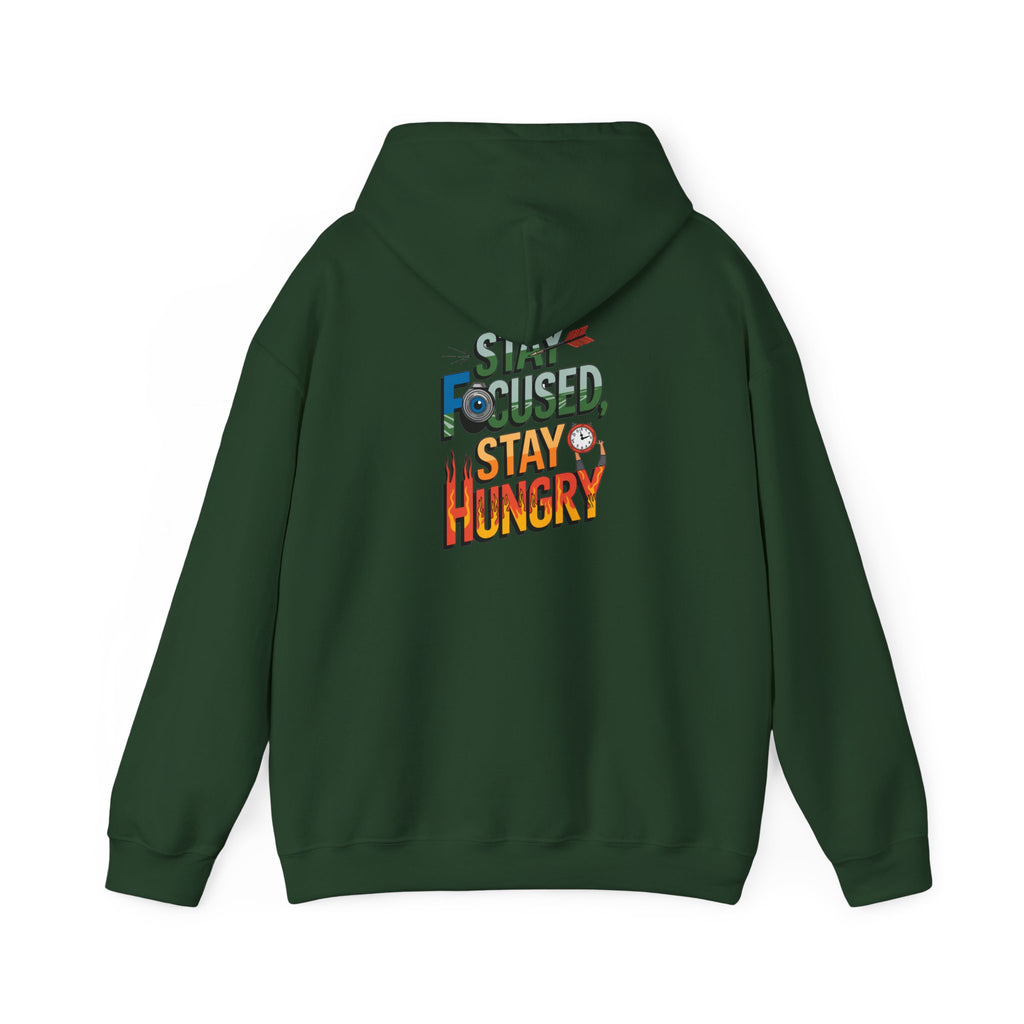 Unisex Heavy Blend™ Hooded Sweatshirt "Stay Focused Stay Hungry"