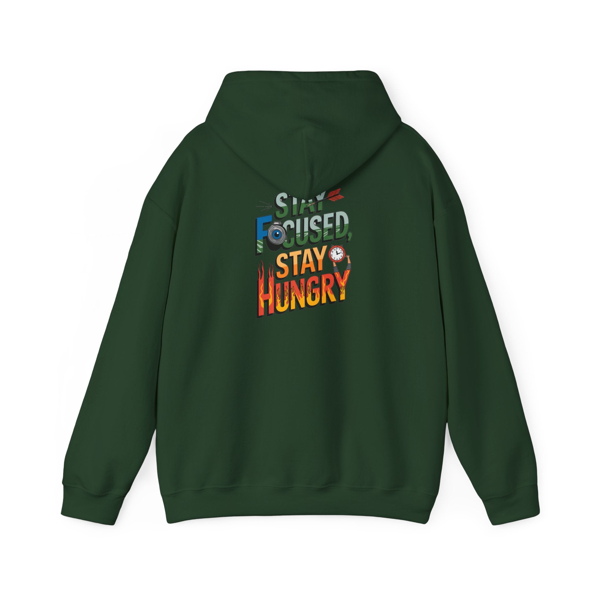 Unisex Heavy Blend™ Hooded Sweatshirt "Stay Focused Stay Hungry"
