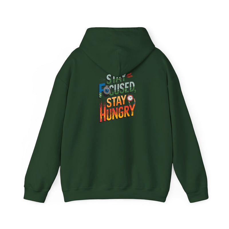Unisex Heavy Blend™ Hooded Sweatshirt "Stay Focused Stay Hungry"