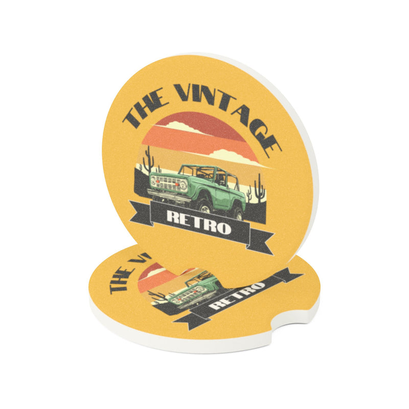Vintage Retro Soapstone Car Coaster - Perfect Gift for Car Enthusiasts