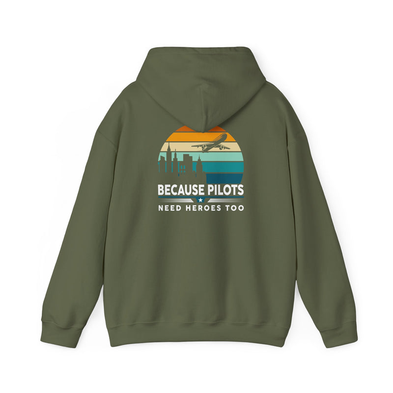 Unisex Heavy Blend™ Hooded Sweatshirt "Maintenance & Pilots Design | Perfect Gift for Aviation Enthusiasts