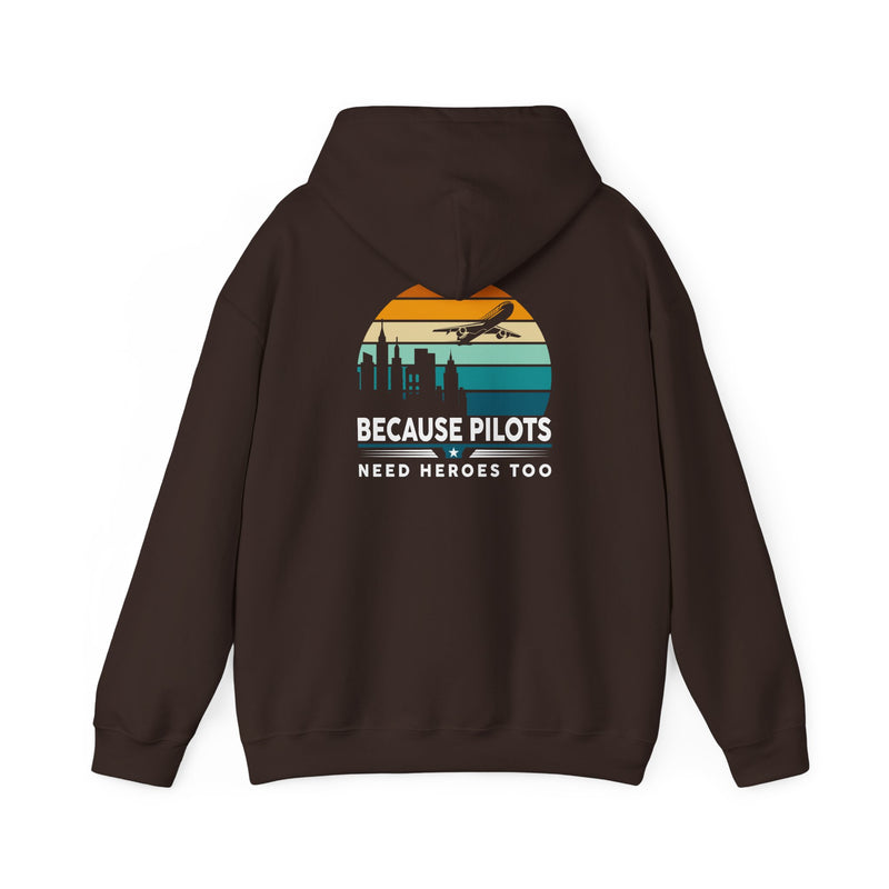 Unisex Heavy Blend™ Hooded Sweatshirt "Maintenance & Pilots Design | Perfect Gift for Aviation Enthusiasts