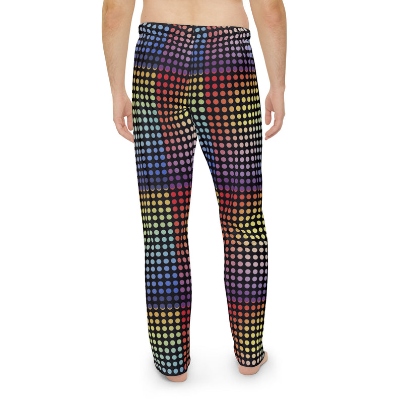 Colorful Dot Pattern Men’s Pajama Pants – Comfortable & Stylish Sleepwear for Relaxation