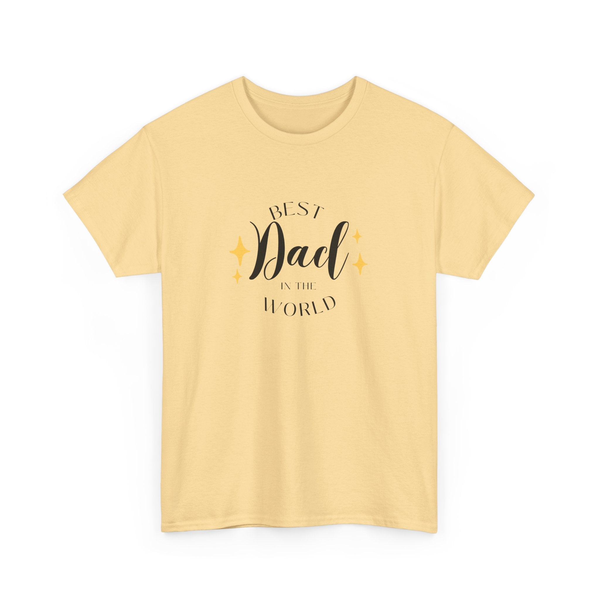 Best Dad Heavy Cotton Tee - Perfect Gift for Father's Day