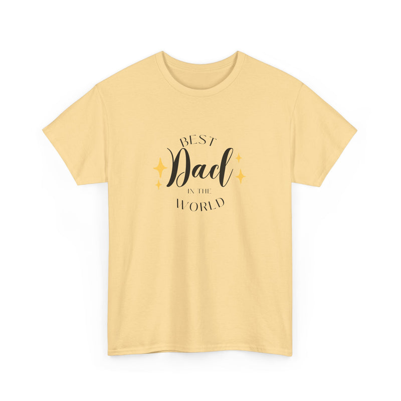 Best Dad Heavy Cotton Tee - Perfect Gift for Father's Day