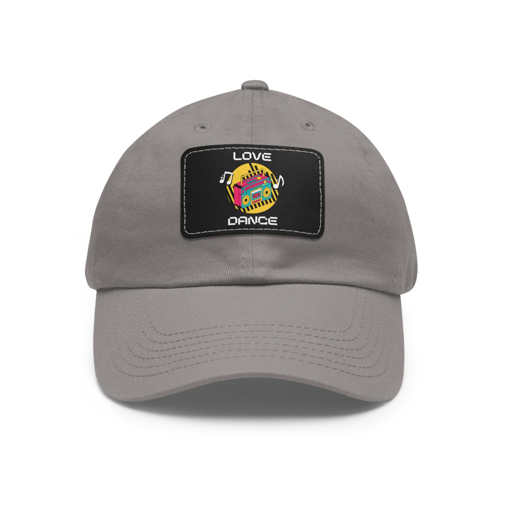 Love Dance Dad Hat with Leather Patch - Casual Style for Dance Lovers