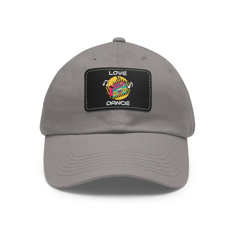 Love Dance Dad Hat with Leather Patch - Casual Style for Dance Lovers