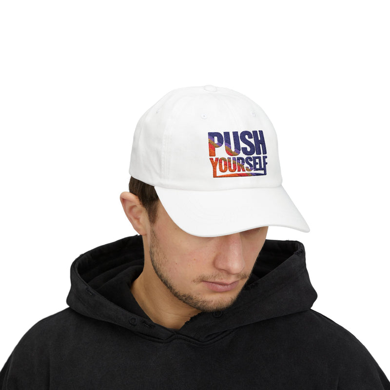 Motivational Dad Cap - "Push Yourself"