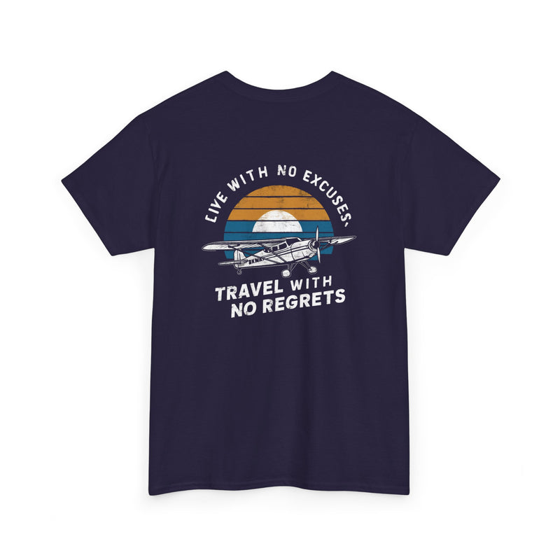Unisex Heavy Cotton Tee: "Live with no excuse" - T-Shirt
