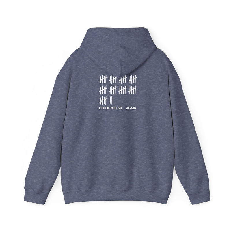 Unisex Heavy Blend™ Hooded Sweatshirt: "I TOLD YOU SO AGAIN" T-Shirt