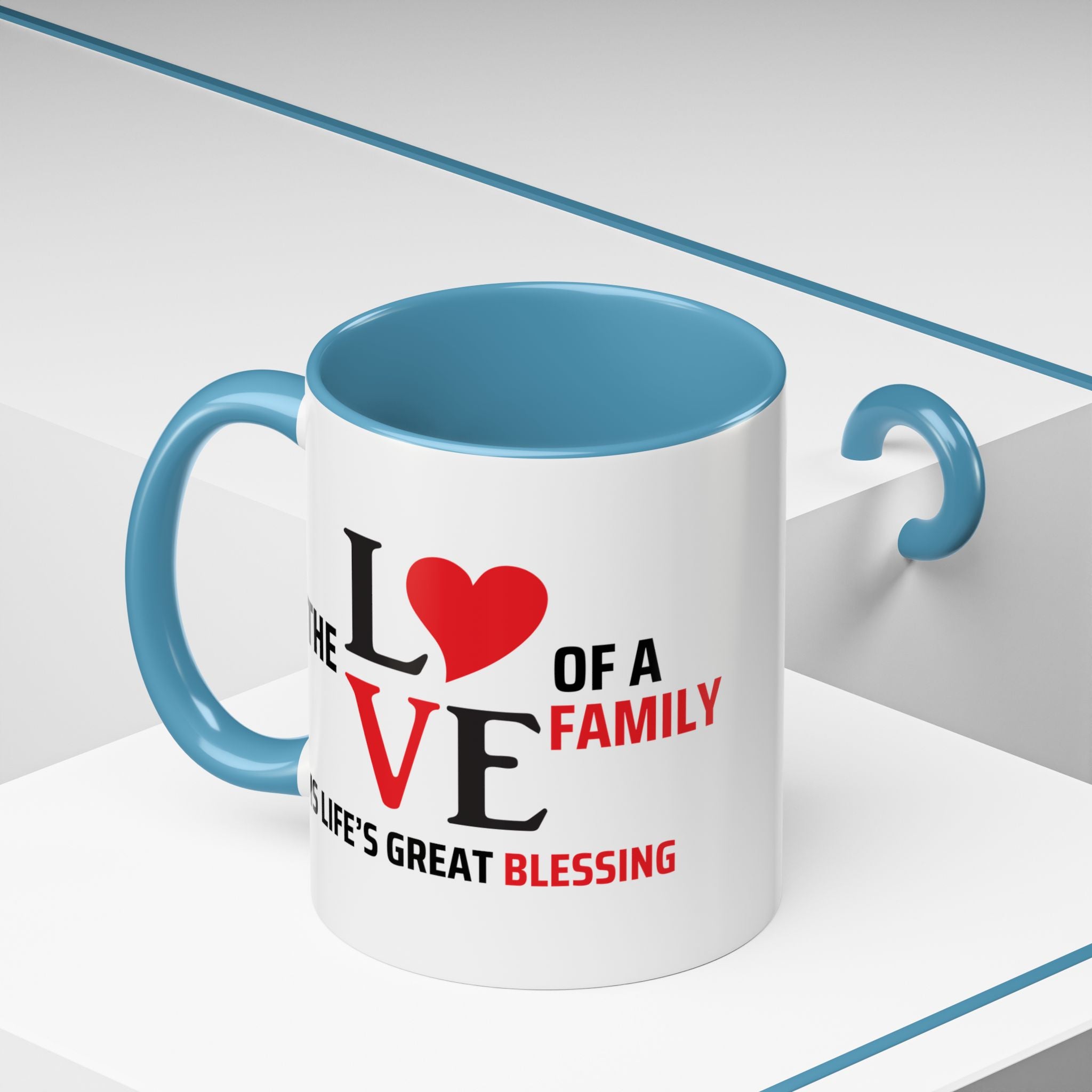 Love of a Family Coffee Mug - Inspirational Gift for Family Celebrations