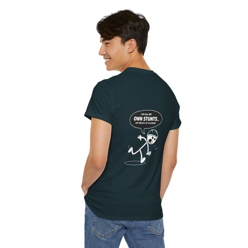 Unisex Heavy Cotton Tee: "Own Stunts" - T-Shirt