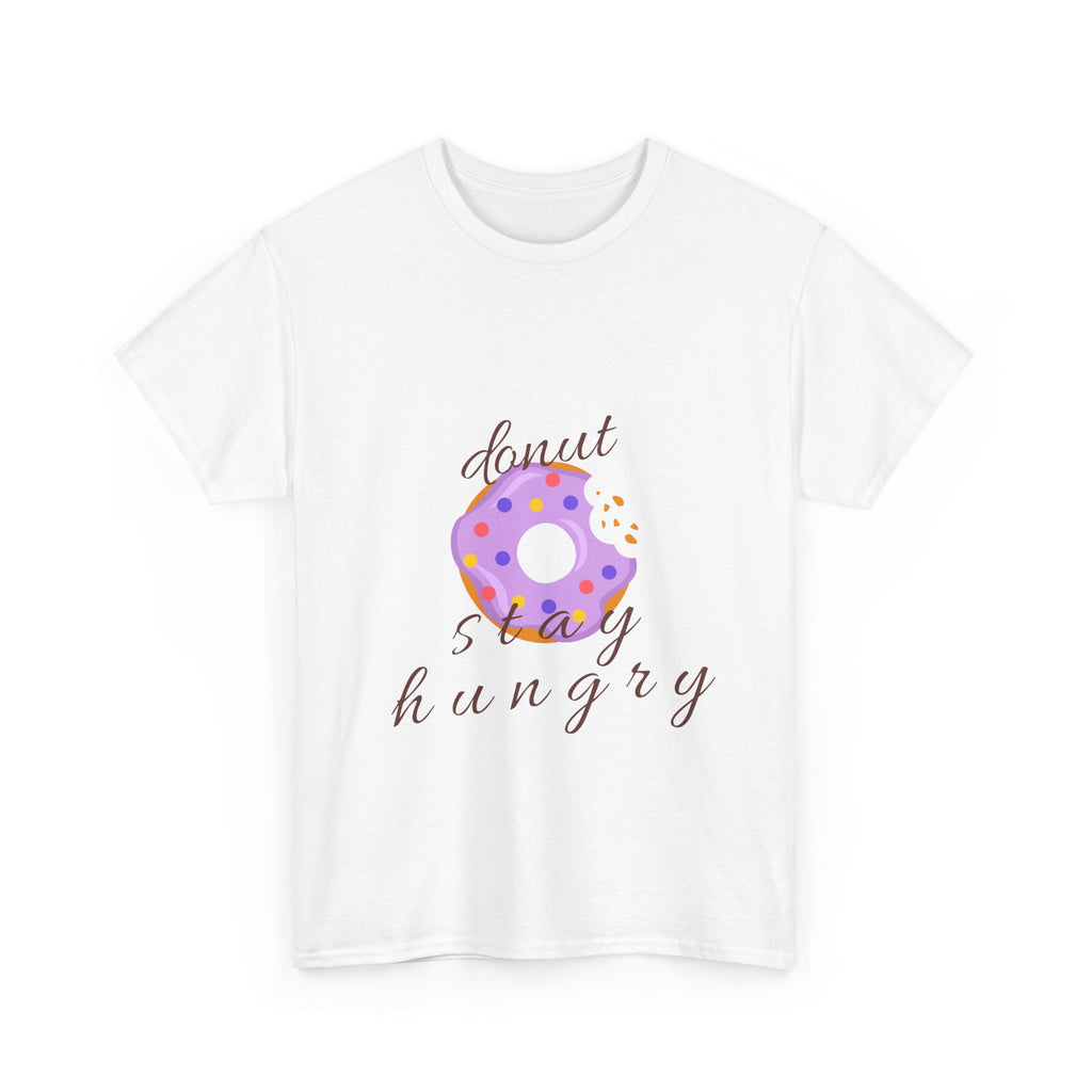 Donut Stay Hungry Unisex Heavy Cotton Tee - Fun and Stylish T-Shirt for Food Lovers