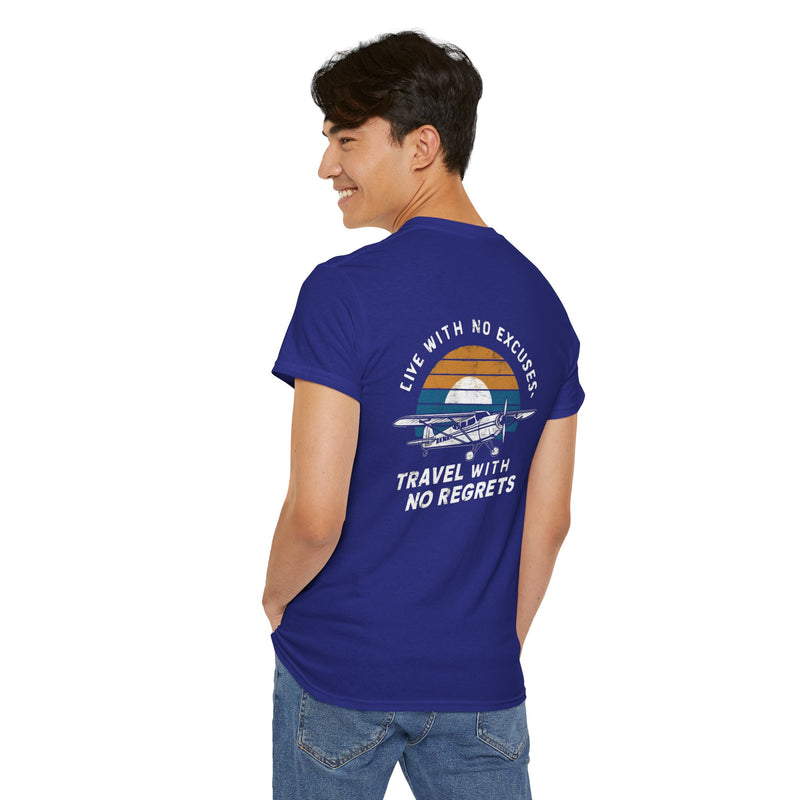 Unisex Heavy Cotton Tee: "Live with no excuse" - T-Shirt