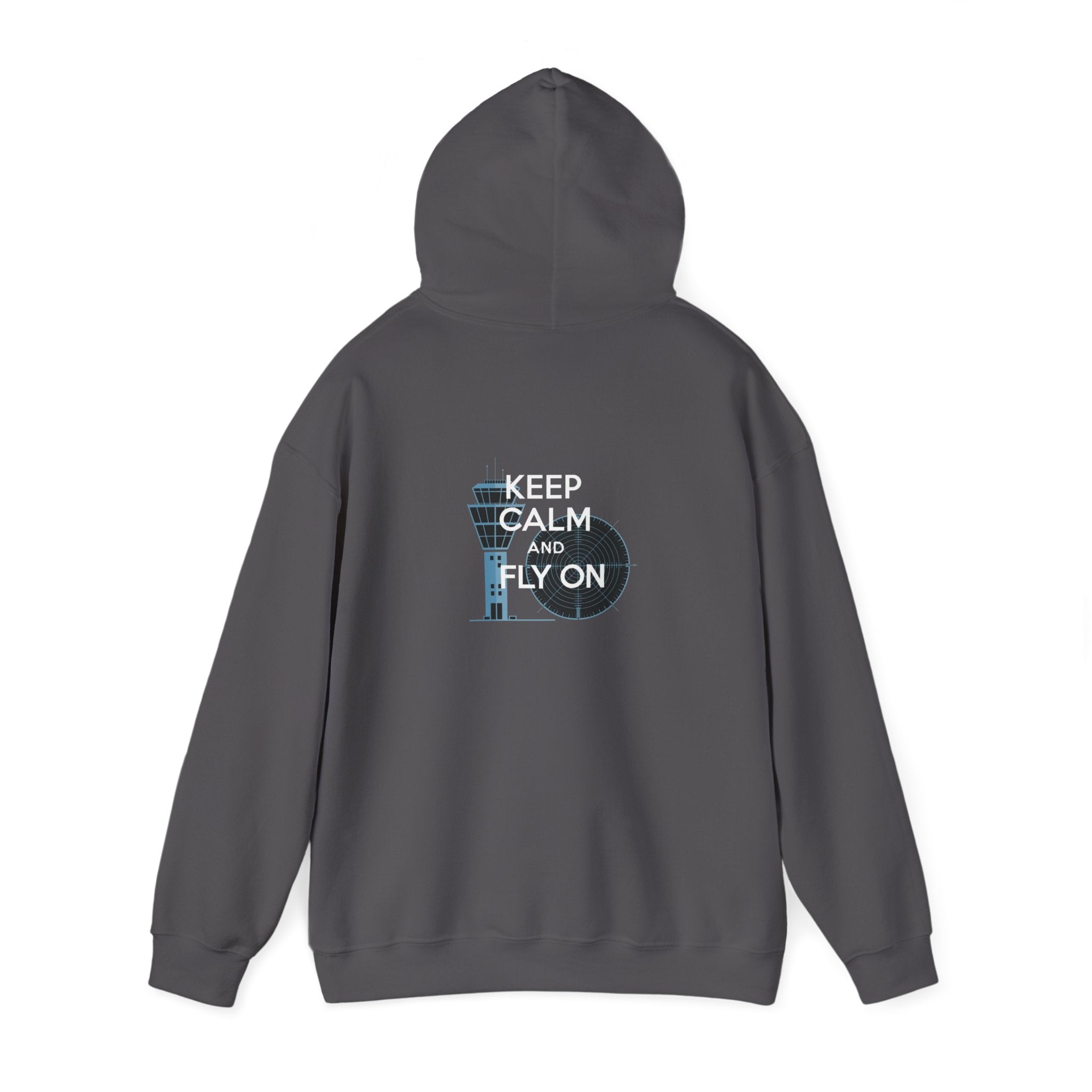 Keep Calm and Fly On  Unisex Heavy Blend™ Hooded Sweatshirt