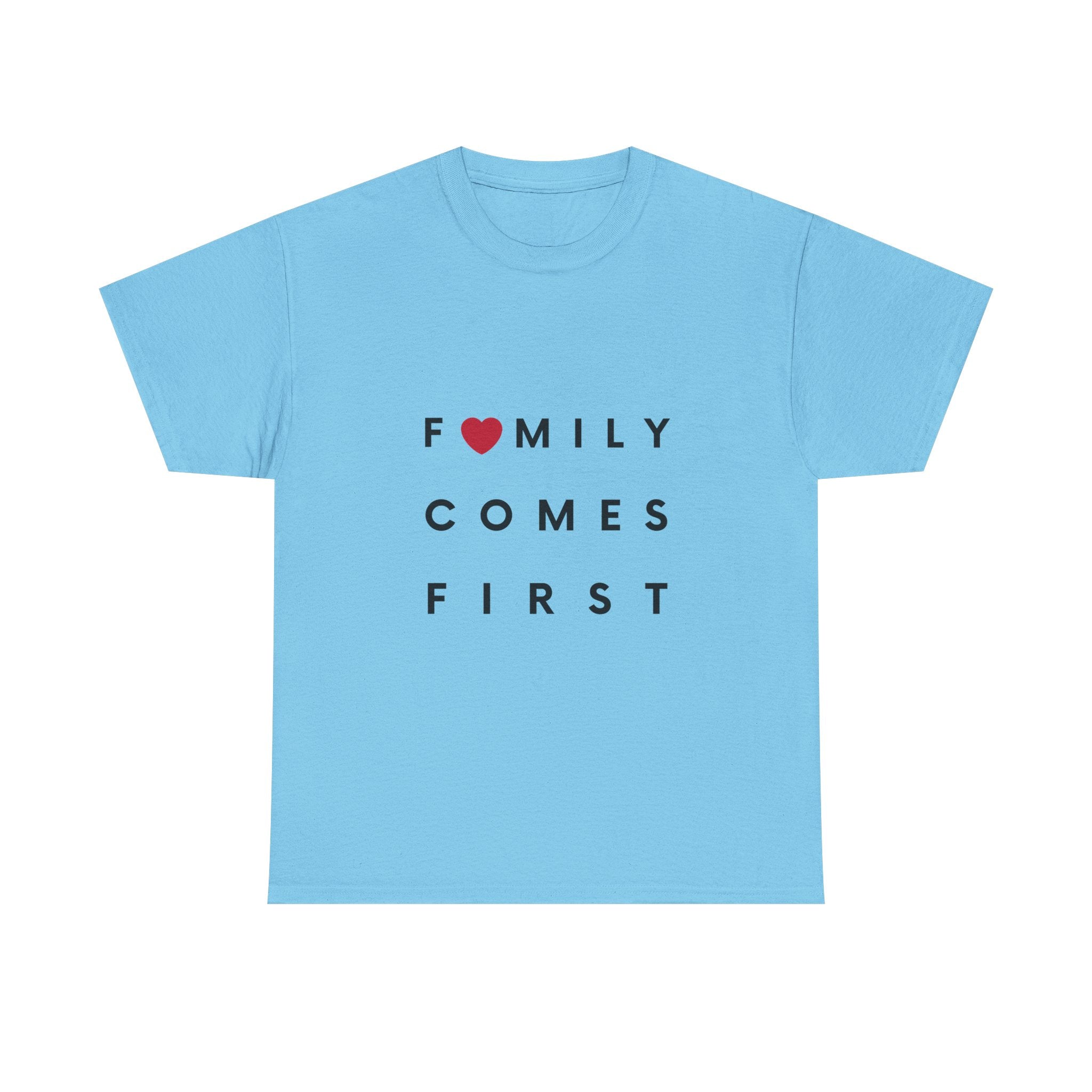 Family Comes First Unisex Heavy Cotton Tee