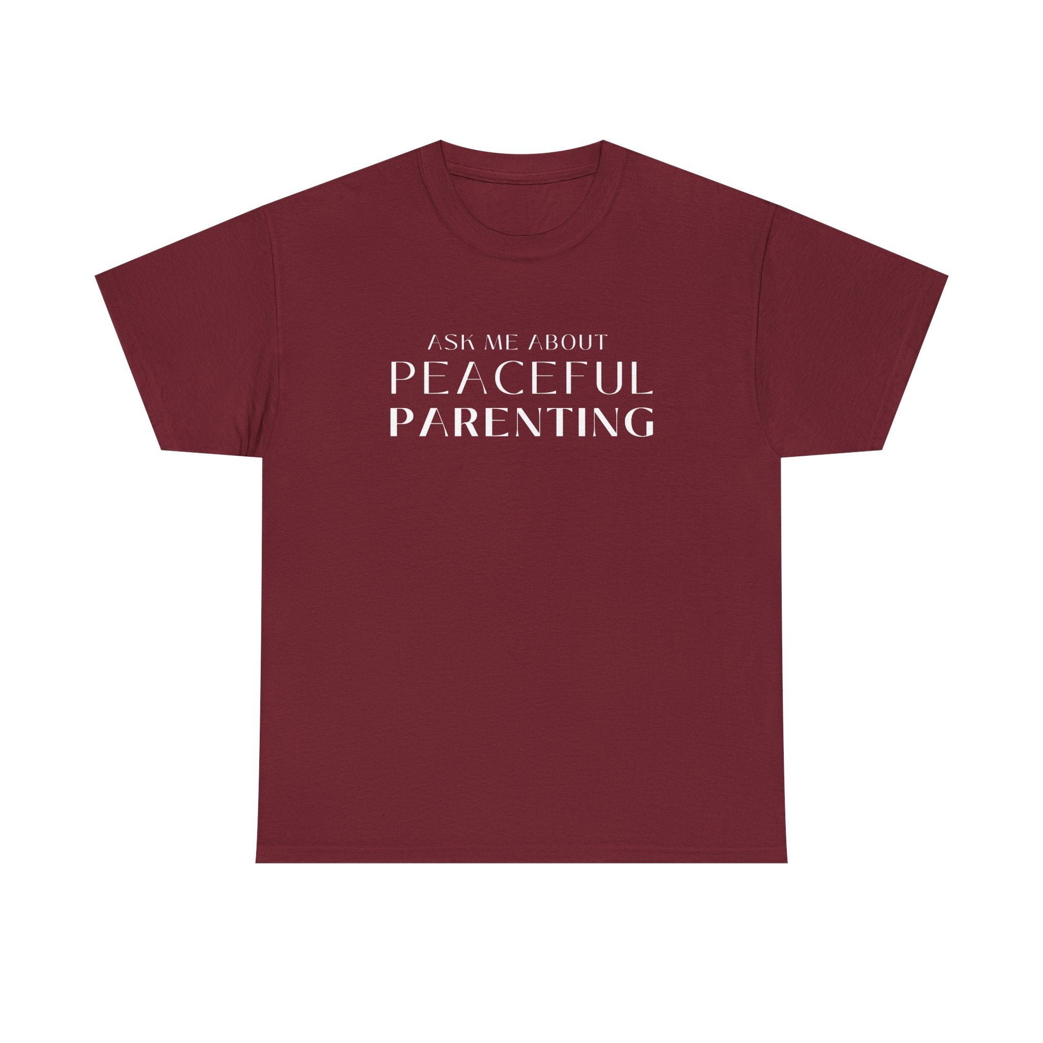 Peaceful Parenting Unisex Heavy Cotton Tee - Comfortable & Thoughtful Gift for Parents
