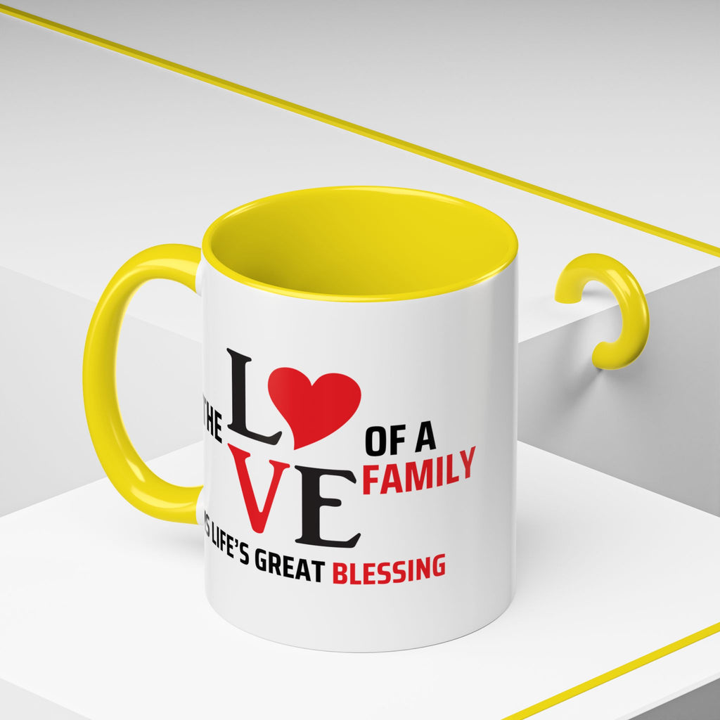 Love of a Family Coffee Mug - Inspirational Gift for Family Celebrations