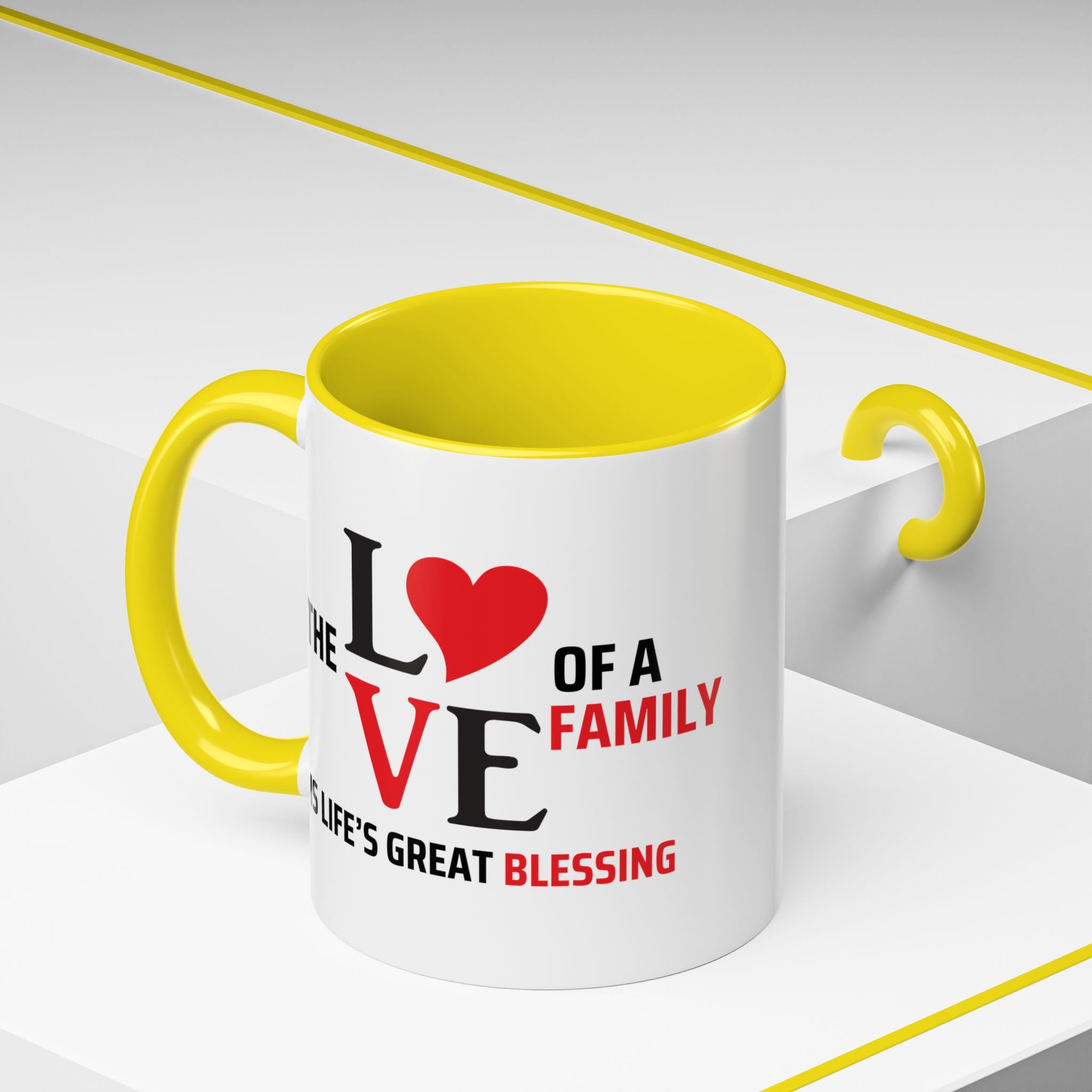 Love of a Family Coffee Mug - Inspirational Gift for Family Celebrations