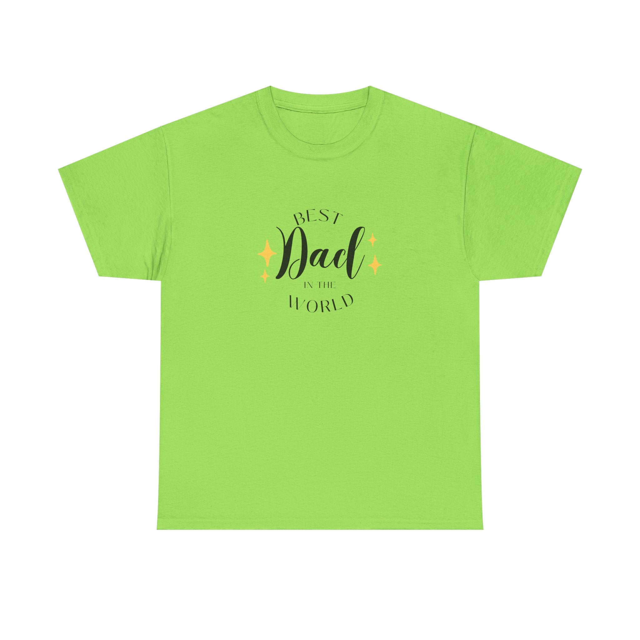 Best Dad Heavy Cotton Tee - Perfect Gift for Father's Day