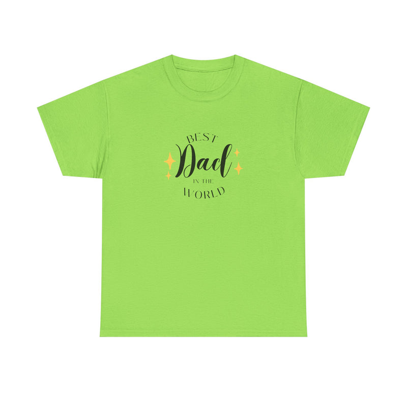 Best Dad Heavy Cotton Tee - Perfect Gift for Father's Day