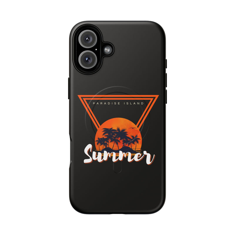 Tough Magnetic Phone Case - Paradise Island Summer Design