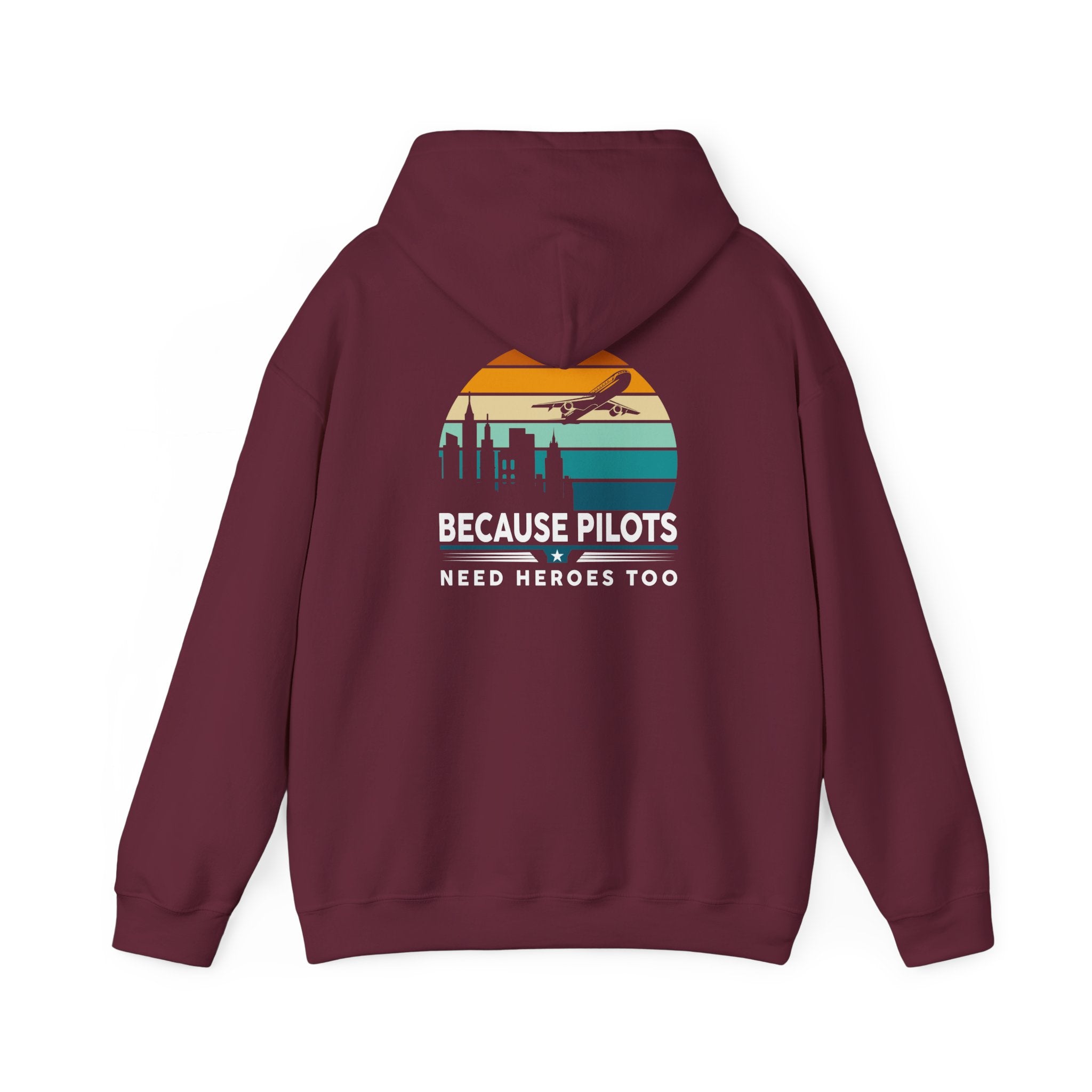 Unisex Heavy Blend™ Hooded Sweatshirt "Maintenance & Pilots Design | Perfect Gift for Aviation Enthusiasts