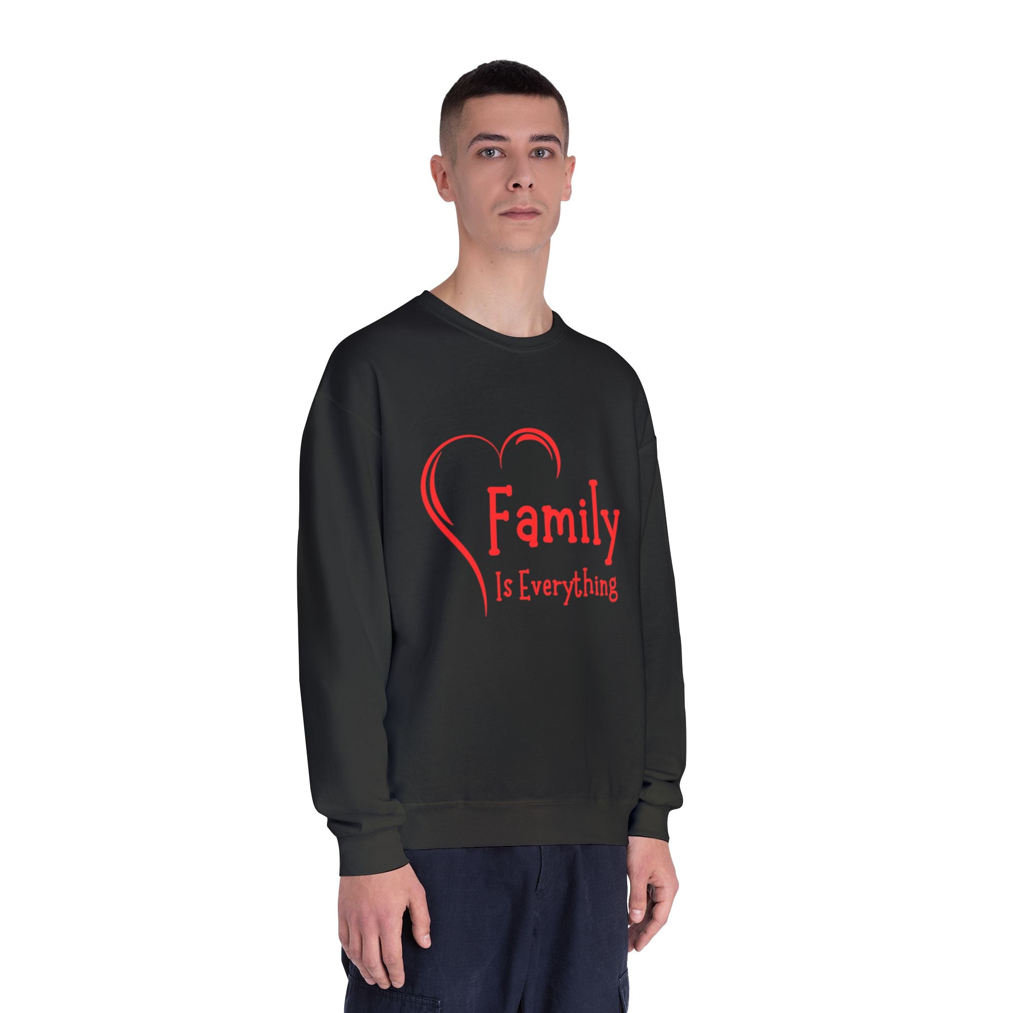 Family Is Everything Crewneck Sweatshirt - Unisex Casual Wear for Family Gatherings