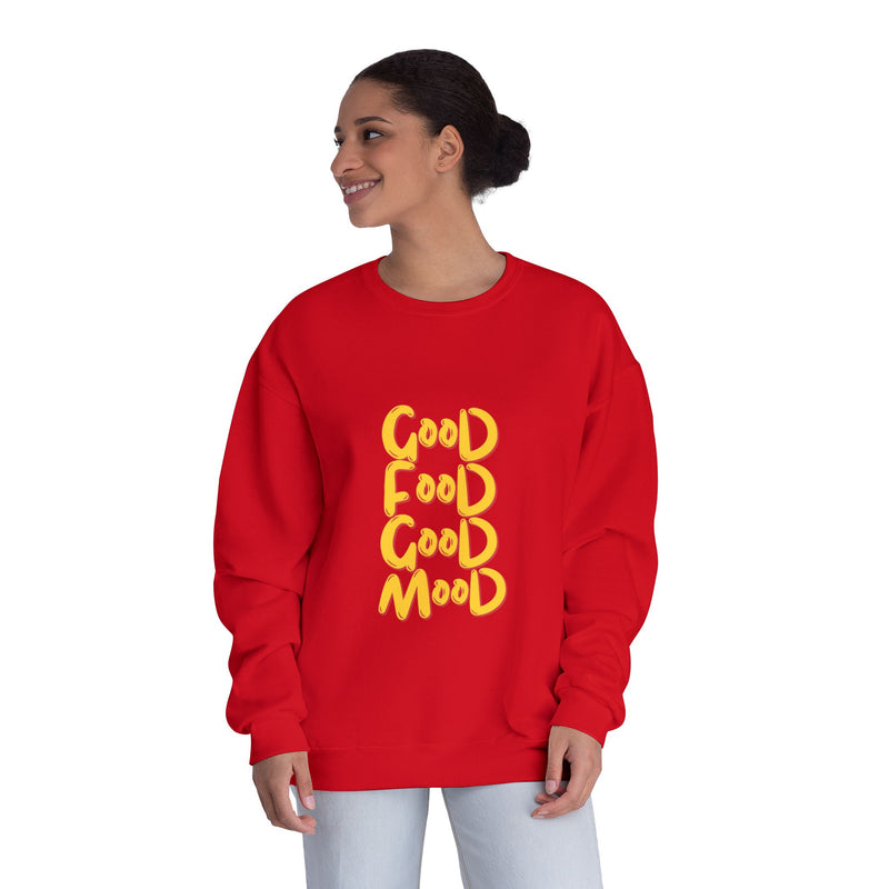 Good Food Good Mood Sweatshirt - Unisex NuBlend® Crewneck for Comfort and Style