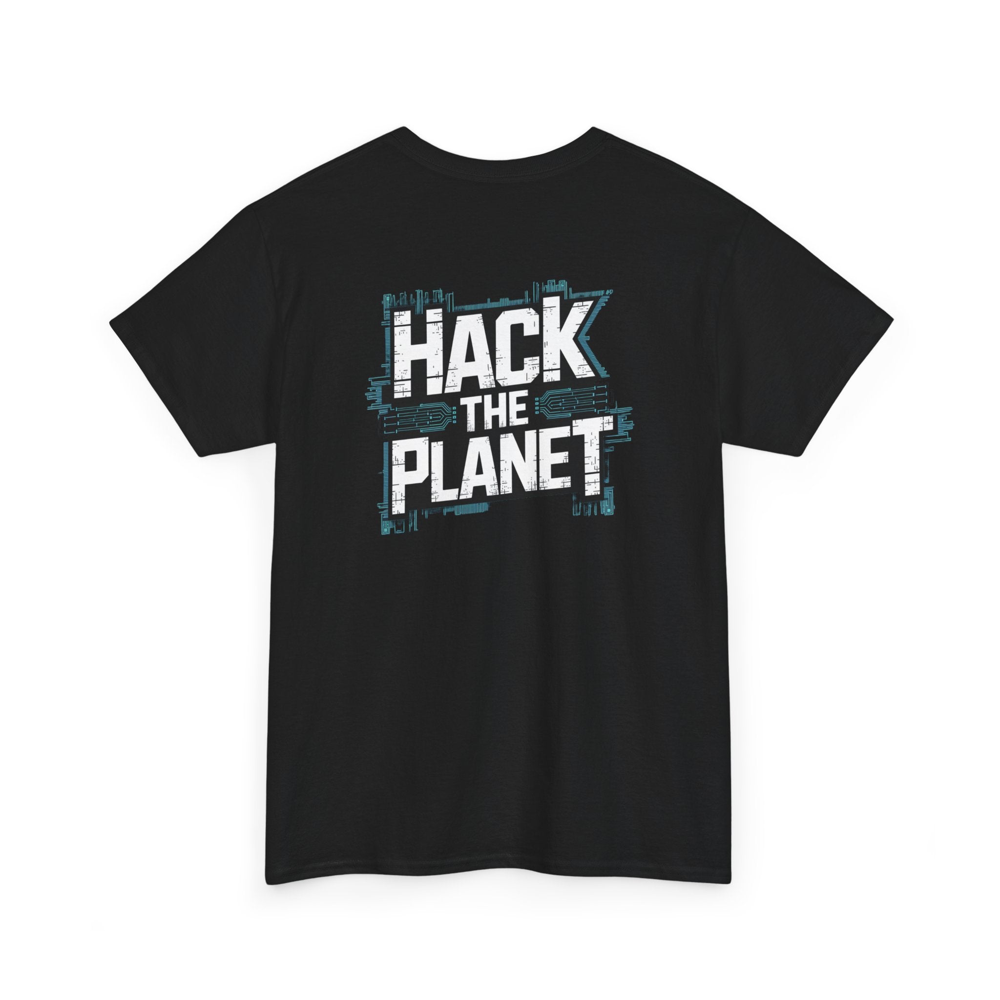 Unisex Heavy Cotton Tee: "Hack the Planet" - T-Shirt