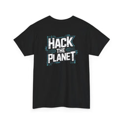 Unisex Heavy Cotton Tee: "Hack the Planet" - T-Shirt