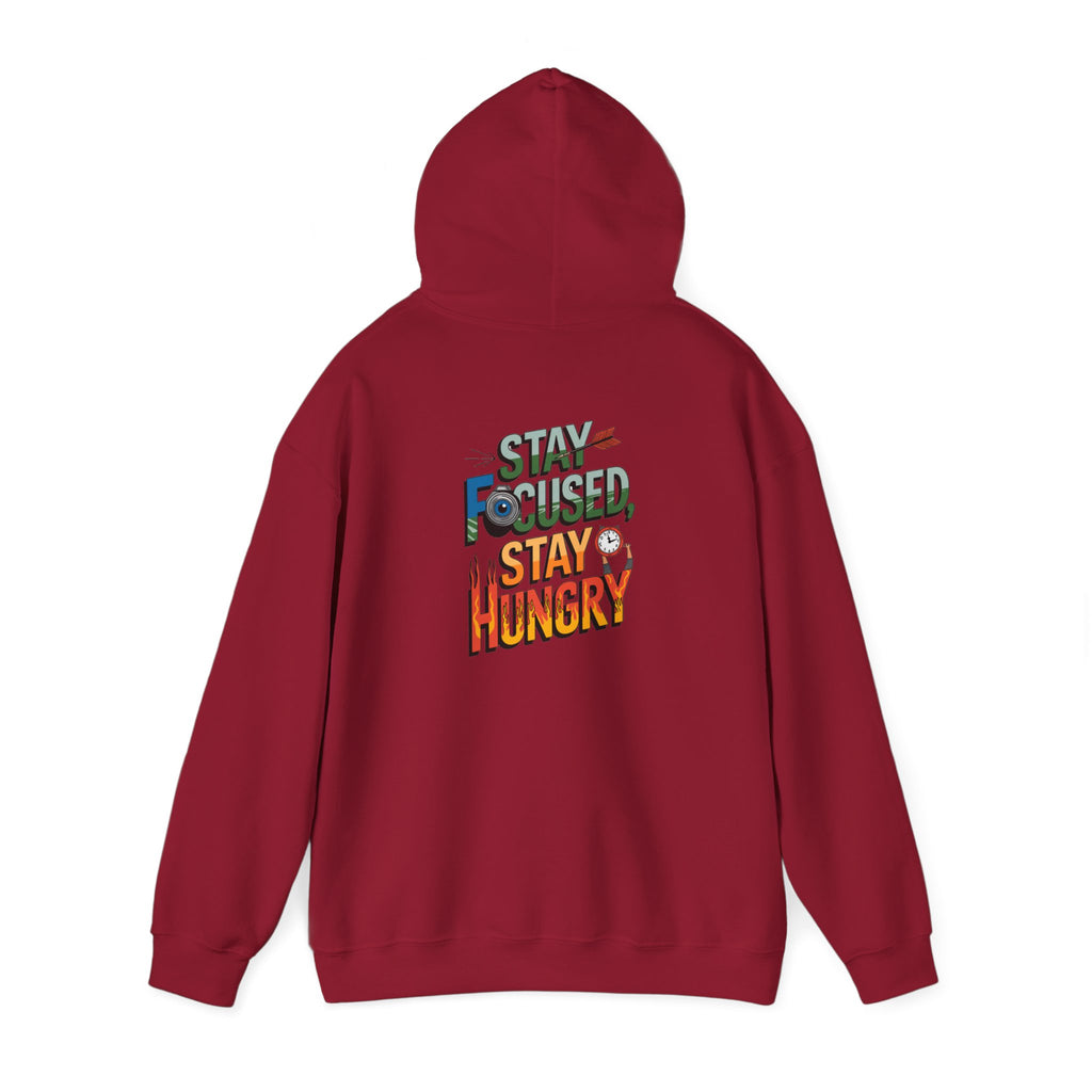 Unisex Heavy Blend™ Hooded Sweatshirt "Stay Focused Stay Hungry"