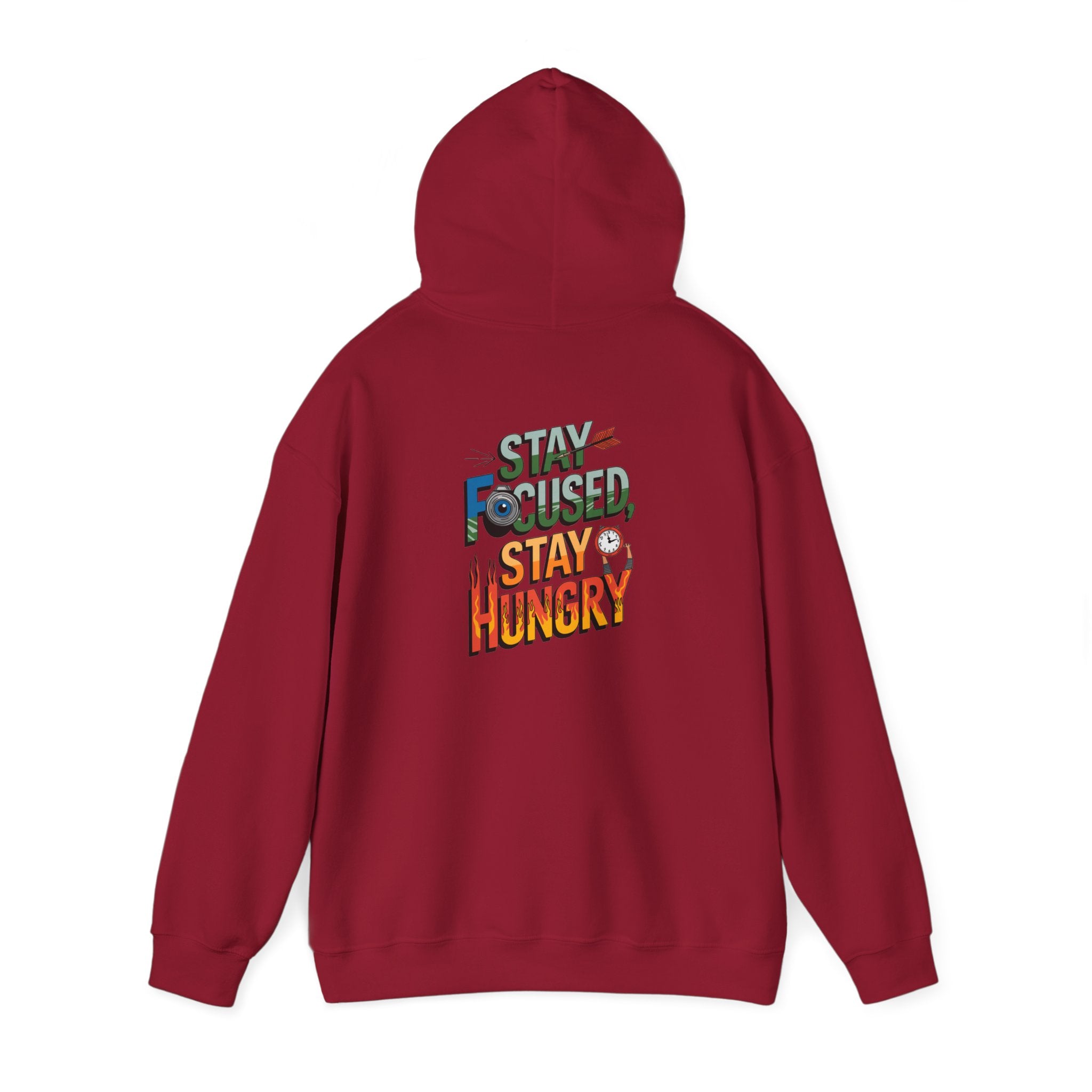 Unisex Heavy Blend™ Hooded Sweatshirt "Stay Focused Stay Hungry"