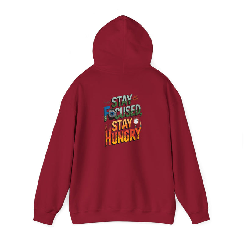 Unisex Heavy Blend™ Hooded Sweatshirt "Stay Focused Stay Hungry"