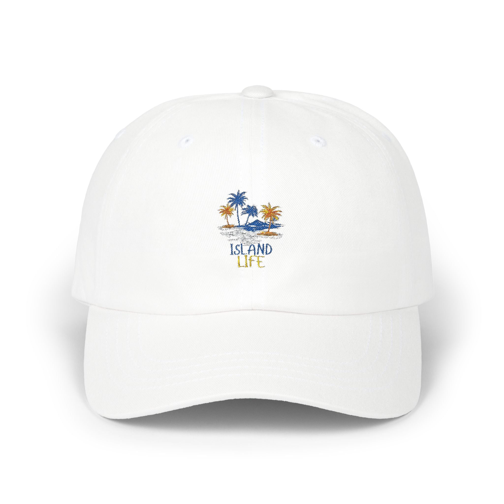Island Life Classic Dad Cap - Relaxed Summer Hat for Beach Lovers