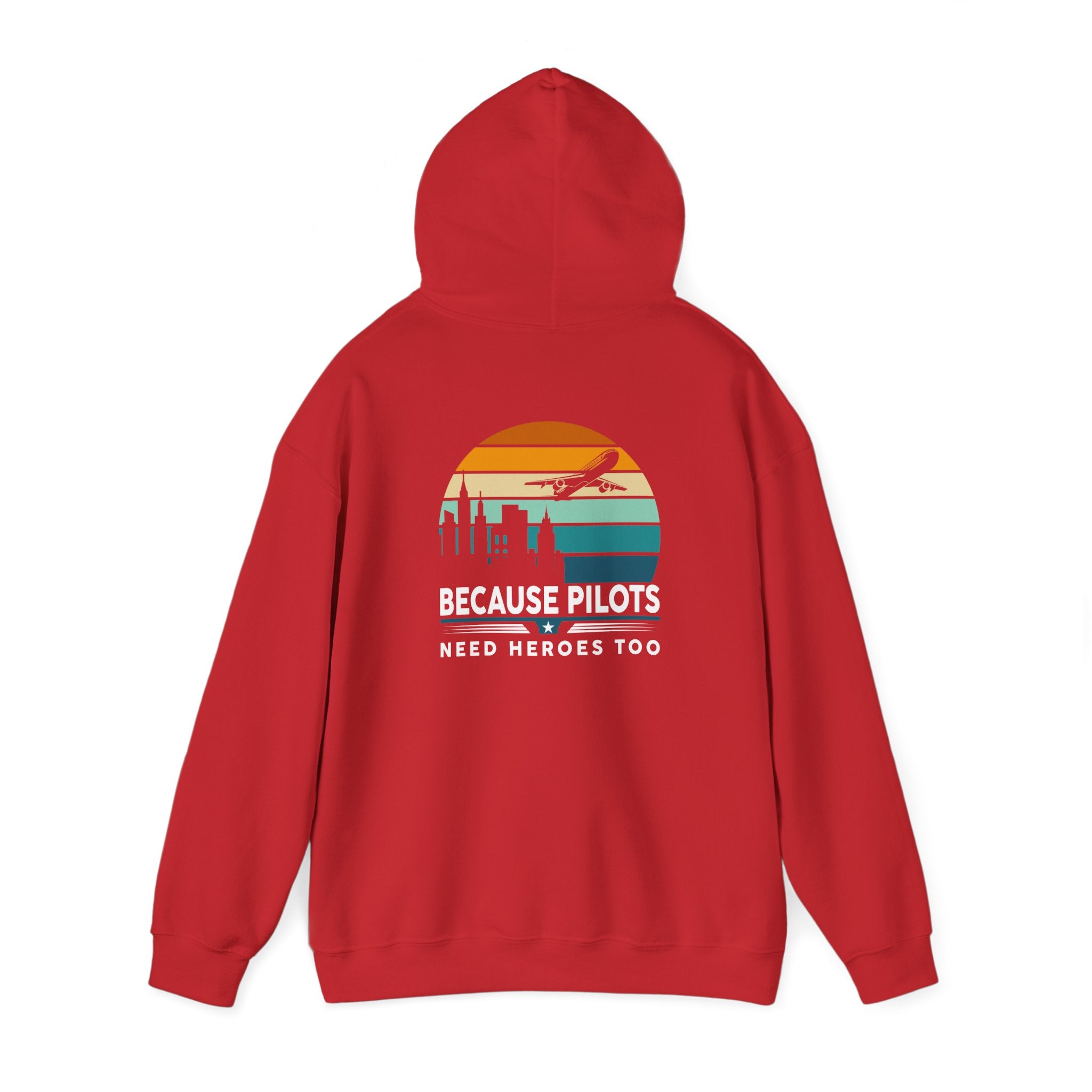 Unisex Heavy Blend™ Hooded Sweatshirt "Maintenance & Pilots Design | Perfect Gift for Aviation Enthusiasts