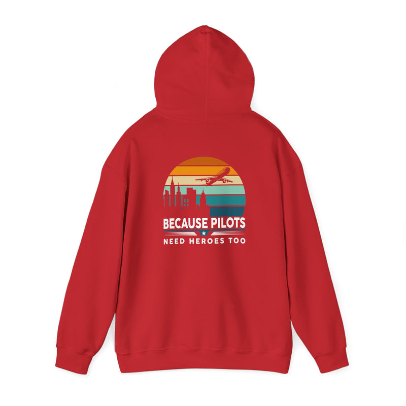 Unisex Heavy Blend™ Hooded Sweatshirt "Maintenance & Pilots Design | Perfect Gift for Aviation Enthusiasts