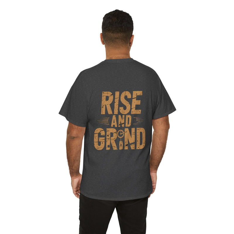 Unisex Heavy Cotton Tee - Rise and Grind