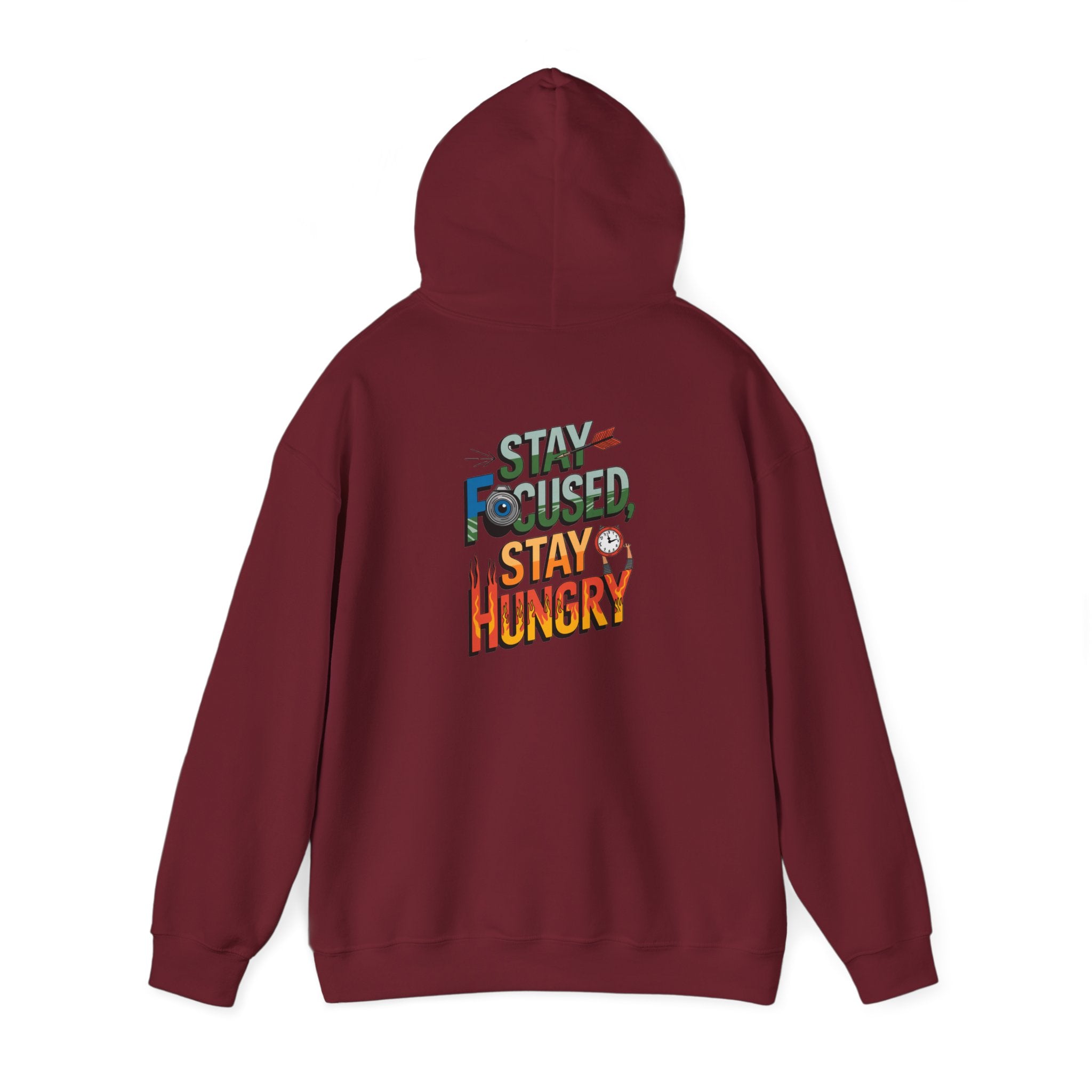 Unisex Heavy Blend™ Hooded Sweatshirt "Stay Focused Stay Hungry"