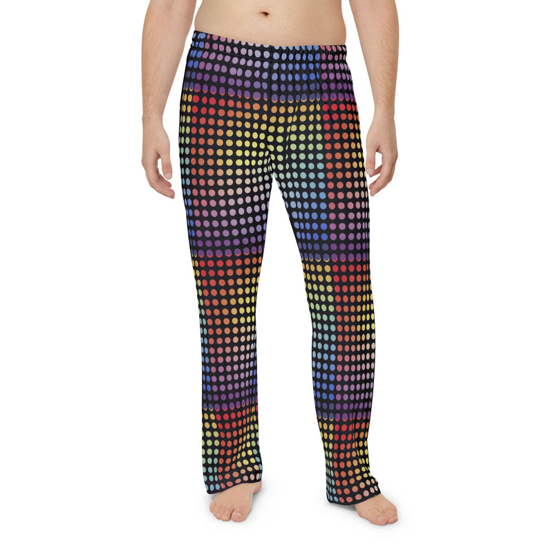 Colorful Dot Pattern Men’s Pajama Pants – Comfortable & Stylish Sleepwear for Relaxation