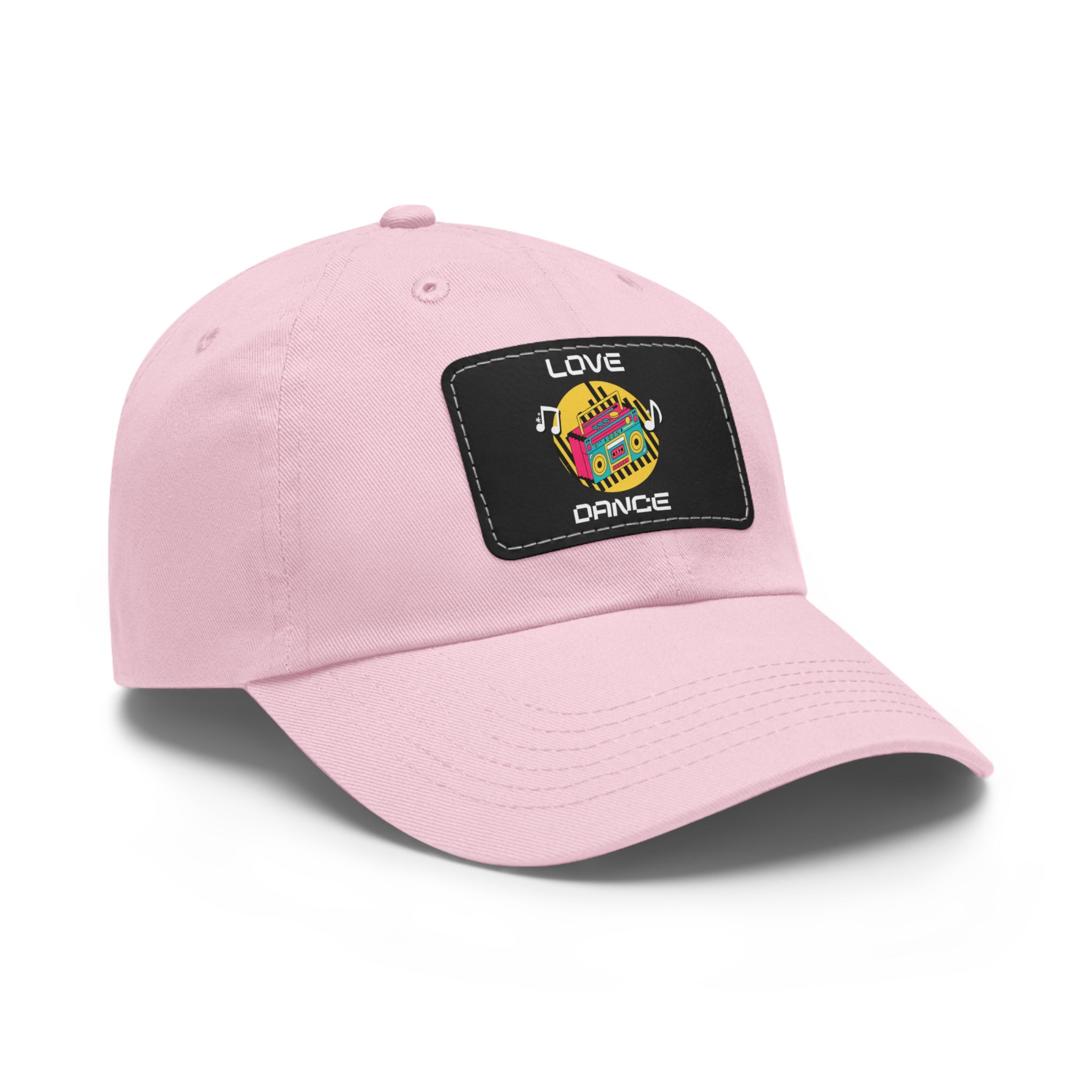 Love Dance Dad Hat with Leather Patch - Casual Style for Dance Lovers