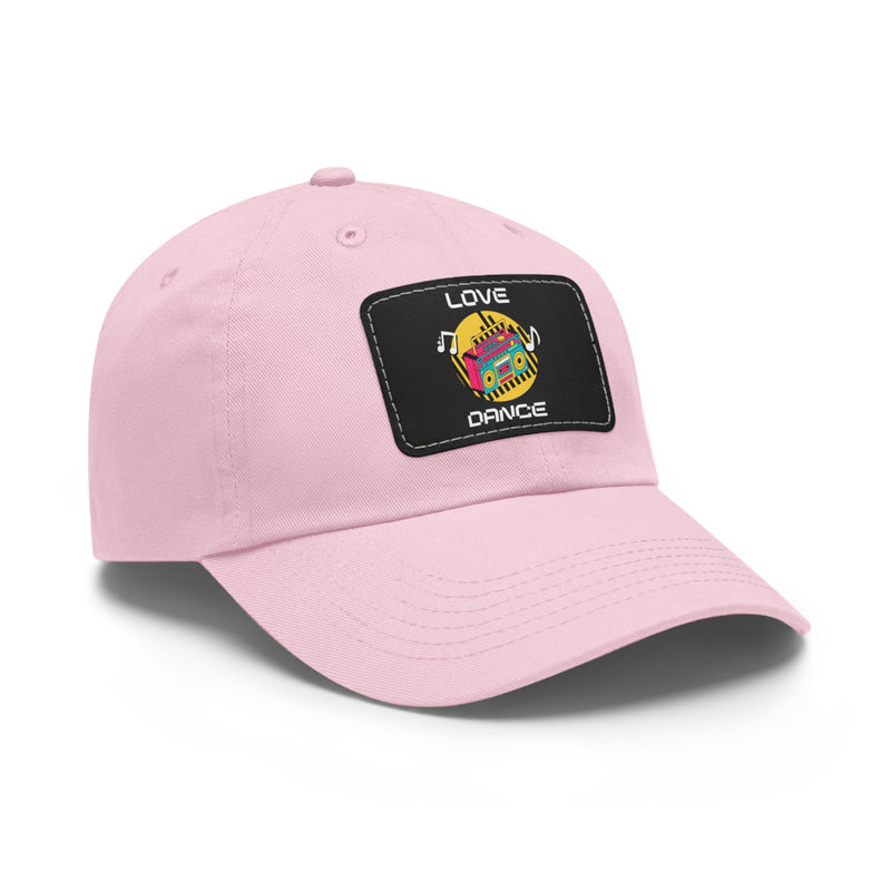 Love Dance Dad Hat with Leather Patch - Casual Style for Dance Lovers