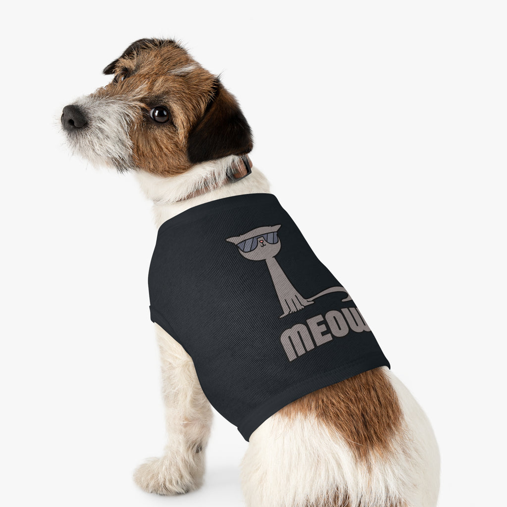 Cool Cat Pet Tank Top - Fun Meow Design for Stylish Pets