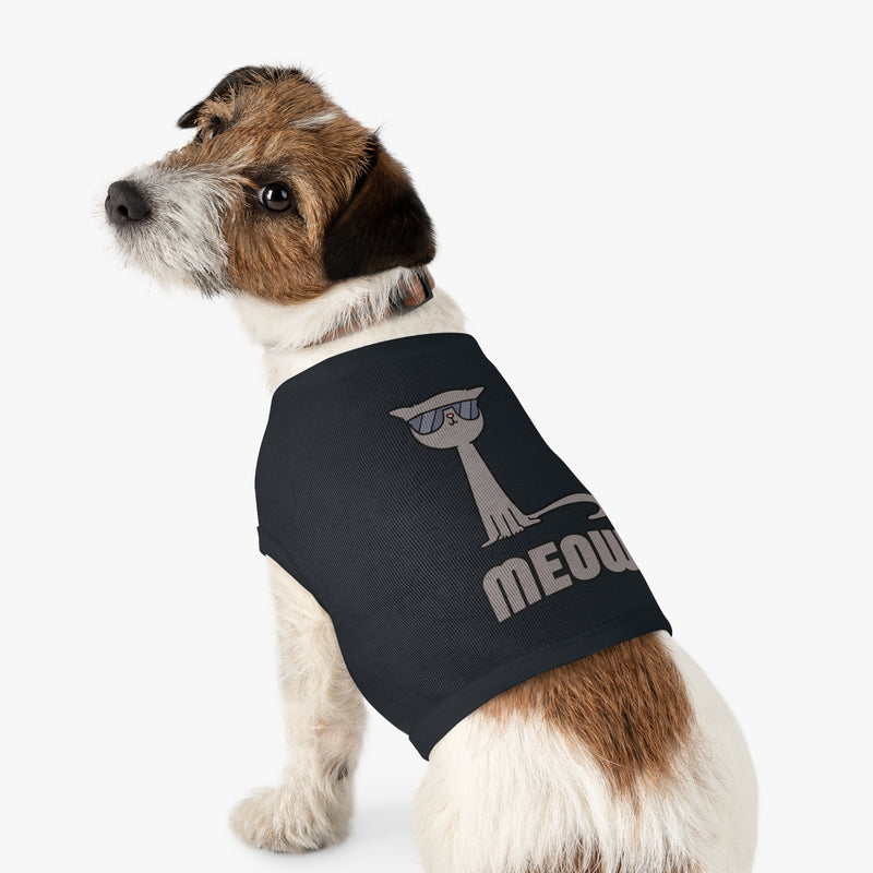 Cool Cat Pet Tank Top - Fun Meow Design for Stylish Pets